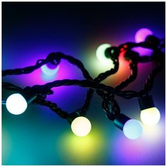 Гирлянда Ardecoled нить 025593 (2000 см), 200 ламп, RGB/черный провод
