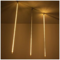 Гирлянда Ardecoled сосульки ARD-ICEFALL-CLASSIC-D23-1000-CLEAR-96LED, 250 см, 96 ламп, теплый белый