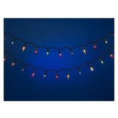 Гирлянда SNOWMEN Музыкальные огоньки, 760 см, 100 ламп, разноцветный/зеленый провод