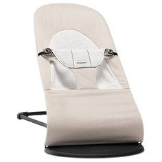 Шезлонг BabyBjorn Balance Soft (хлопок/джерси) beige/grey