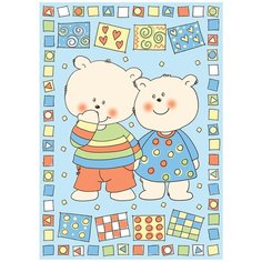 Одеяло Baby Nice D321511 100х140 см "Два медведя", голубой