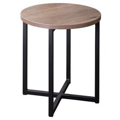 Столик журнальный R-Home Loft №3, d: 50 см, дуб табак