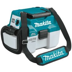 Профессиональный пылесос Makita DVC750LZ, синий/белый/черный