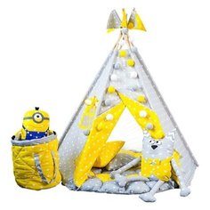 Палатка ВИГВАМиЯ Premium Оптимальный с бомбоном, солнечный домик