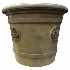 Горшок ТЕК.А.ТЕК Medallion Е81 светлый терракотовый