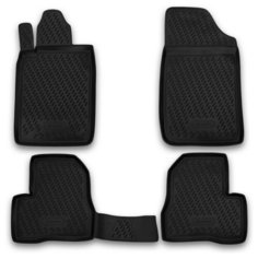 Комплект ковриков салона ELEMENT CARPGT00007 для Peugeot 206 4 шт. черный