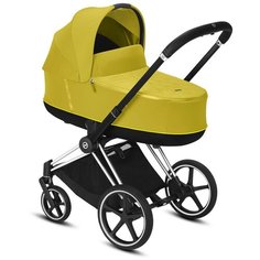 Универсальная коляска Cybex Priam III (2 в 1), mustard yellow/chrome/black, цвет шасси: серебристый
