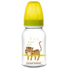 Canpol Babies Бутылочка с узким горлом 120 мл Africa, с рождения, желтый