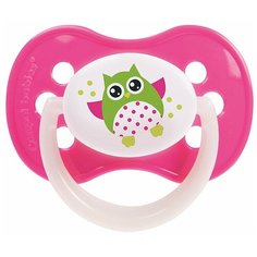 Пустышка силиконовая анатомическая Canpol Babies Owls 0-6 м, розовый