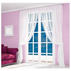 Тюль Параскева Прованс на ленте 270 см белый