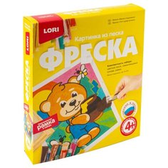 LORI Картина из песка Фреска Мишка сладкоежка (Кп-059)