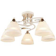 Люстра IMEX MD.2868-5-S WT+FGD, E27, 300 Вт