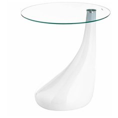 Столик журнальный Woodville Gota, d: 50 см, белый