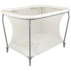 Манеж GLOBEX Классик серый/мишки