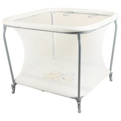 Манеж GLOBEX Квадрат серый/мишки