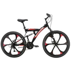 Горный (MTB) велосипед Bravo Rock 26 D FW (2021) черный/красный/белый 16" (требует финальной сборки)