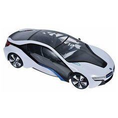 Легковой автомобиль Rastar BMW I8 (49600-11) 1:14 33 см белый/черный