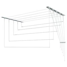 Сушилка для белья LDN потолочная Лиана Люкс 1,5 м, белый