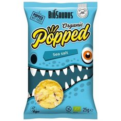 Снеки кукурузные с фиолетовой кукурузой и морской солью 25 г Bio Saurus