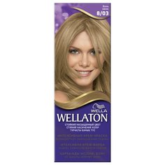 Wellaton стойкая крем-краска для волос, 8/03 ясень