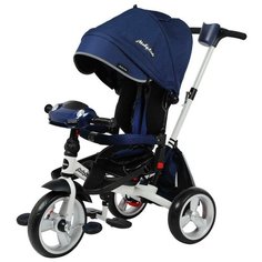 Трехколесный велосипед Moby Kids New Leader 360° 12x10 Eva Car, синий