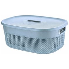 Plast Team Корзина для хранения Oslo 38.8х29.2х15.2 туманно-голубой