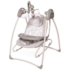 Качели Babycare Butterfly 2 в 1 с адаптером бежевый единорог