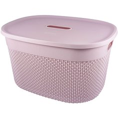 Plast Team Корзина для хранения Oslo 18 л 38.8х29.2х22.3 см лиловый