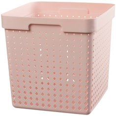 Plast Team Корзина для хранения SEOUL 29.5х29.5х29.5 см пудровый