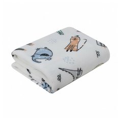 Плед Baby Nice Micro Flannel Сафари 100х118 см белый