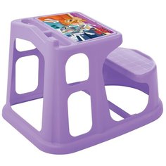 Стол детский Бытпласт детский с аппликацией Том и Джерри 55x73 см сиреневый