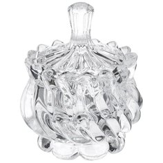 Delisoga Конфетница Иллюзия 11,5 х 8,4 см прозрачный