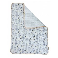 Одеяло MomStory Design Зайцы 4 в 1 RBT-COMF 85 х 115 см белый/серый/оранжевый