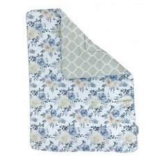 Одеяло MomStory Design Ванильные Розы 4 в 1 VR-COMF 85 х 115 см белый/голубой/бежевый