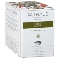 Чай зеленый Althaus Grun Matinee в пирамидках, 15 шт.