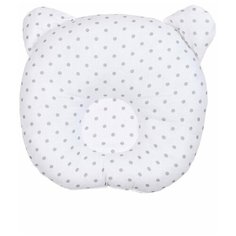 Подушка анатомическая Amarobaby First Pillow (Горошек серый)