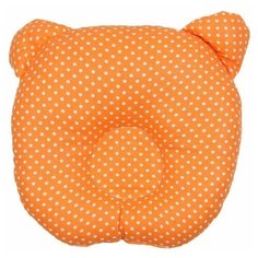 Подушка анатомическая Amarobaby First Pillow (Горошек оранжевый)
