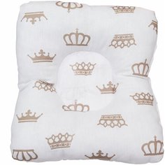 Подушка для кормления и сна AmaroBaby Baby Joy Короны бежевый