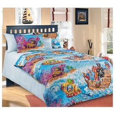 Покрывало детское Пираты перкаль, 110х140, 100% хлопок Текс Дизайн