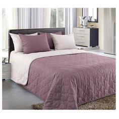 Стеганое покрывало Шоколадный крем, 140х210, перкаль, 100% хлопок Текс Дизайн