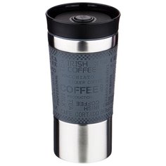 Термокружка Agness 709, 0.38 л стальной/серый