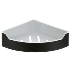 Полка угловая, черная RUSH EDGE (ED77153B black)