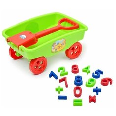 Игровой набор: тележка (15-11017) + Песочный набор "Арифметика" (40-0015) Zebratoys