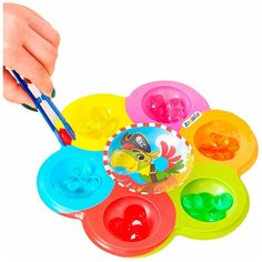 ZABIAKA Сортер на 6 цветов "Сокровища пиратов" с пинцетом 4004711