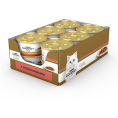 Влажный корм для кошек Gourmet Голд, с уткой, с оливками 12 шт. х 85 г (кусочки в соусе)