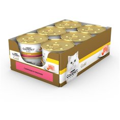 Влажный корм для кошек Gourmet Голд, с форелью, с томатами 12 шт. х 85 г