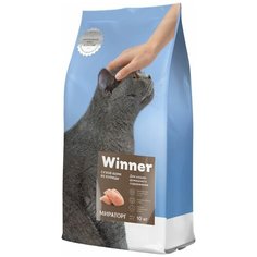 Сухой корм для кошек Winner для живущих в помещении, с курицей 10 кг