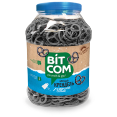 Крендель черный Bitcom с морской солью 460 г