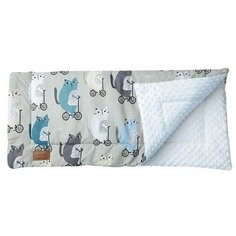 Плед Amarobaby Растем вместе 85х95 см велосипедисты