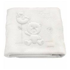 Плед Italbaby Happy Family флис 110х150 см белый